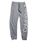 Calvin Klein Performance Jogger Sweatpants Gray White Womens Small Drawstring