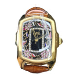 Invicta Lupah Watch Flower Case Waterproof 16 Genuine Leather Works Model 23223