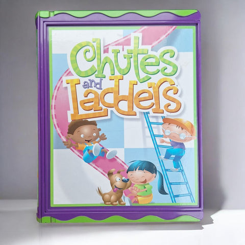 Hasbro Chutes Ladders Board Game Story Book Case Classic Preschool Collection