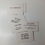 Pass Out Cards Drink Replacement Board Pieces Challenge Dare 1970s Party Game