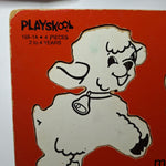 Playskool My Baby Pets Puzzle 155-14 Kitten Lamb Chick Rabbit Bunny Cat Sturdy