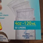 Playtex Drop Ins Disposable Liners 4 Ounces Collapsible Feeding 90s Opened 37 Count