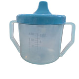 Double Handle Sippy Cup Blue 5 Ounce 150 ML Vintage 90s Bear Boy Infant Plastic