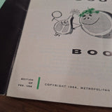 Metropolitan Cook Book 1964 Recipes Baking Beverages Bread Sauce Meat Sandwich