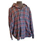 L L Bean Plaid Pajama Sleep Shirt Button Up Down Mens XXL Cotton Item 500244