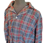 L L Bean Plaid Pajama Sleep Shirt Button Up Down Mens XXL Cotton Item 500244