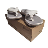 Clarks Cloudsteppers White Sandals Thong Breeze Sea Womens 9M