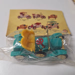 Old Fashioned Motor Car Vintage Toys In Package Wheels Plastic No A3076 Set of 6