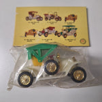 Old Fashioned Motor Car Vintage Toys In Package Wheels Plastic No A3076 Set of 6