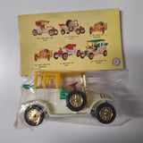 Old Fashioned Motor Car Vintage Toys In Package Wheels Plastic No A3076 Set of 6