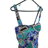 Maxine of Hollywood Tankini Swimsuit Top Adjustable Padded Womens Size 16