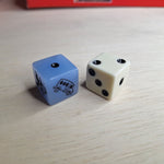 Monopoly Replacement Dice Action Blue Die 2010 Board Game Pieces Special Pair