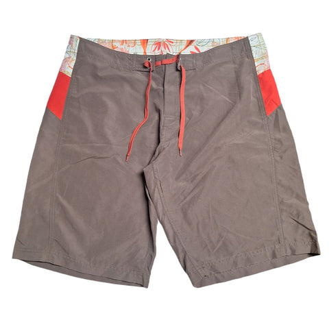 Dream Swim Shorts Trunks Drawstring Brown Pockets Mens XL