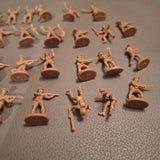 Milton Bradley Army Men Tank Battle Game 24 Pieces Cupcake Toppers 1975