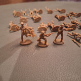 Milton Bradley Army Men Tank Battle Game 24 Pieces Cupcake Toppers 1975