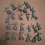 Milton Bradley Army Men Tank Battle Game 23 Green Blue Piece Cupcake Topper 1975