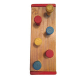 Wooden Peg Game Toy Vintage No Hammer Adjustable Screws Americana Play Basic