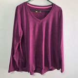 Xersion Long Sleeve Lightweight Moisture Wicking Purple Shirt Hiking Womens XL