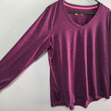 Xersion Long Sleeve Lightweight Moisture Wicking Purple Shirt Hiking Womens XL