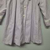 Casual Time Kids Girls Overcoat Purple Lightweight Size 6 Buttons Bow Collar