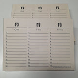 Scattergories Game Replacement Pads Sheets Part Piece Answer One Two Three