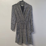 Bar III Dress Long Sleeve Lightweight Short Flowy Tie Waist Womens Large