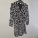Bar III Dress Long Sleeve Lightweight Short Flowy Tie Waist Womens Large