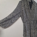 Bar III Dress Long Sleeve Lightweight Short Flowy Tie Waist Womens Large