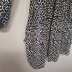 Bar III Dress Long Sleeve Lightweight Short Flowy Tie Waist Womens Large