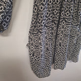 Bar III Dress Long Sleeve Lightweight Short Flowy Tie Waist Womens Large