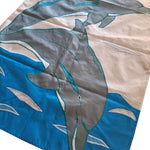 Dolphin Garden Flag 28 x 40 Sun Jumping Florida Ocean Vintage Sea Water 90s