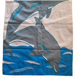 Dolphin Garden Flag 28 x 40 Sun Jumping Florida Ocean Vintage Sea Water 90s