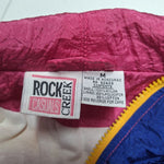 Rock Creek Casuals 90s Windbreaker Bright Pink Orange Colorway Full Zip Pockets