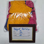 Rock Creek Casuals 90s Windbreaker Bright Pink Orange Colorway Full Zip Pockets