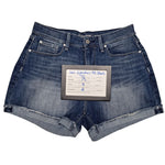 Levi Strauss Signature Shorts Denim High Rise Womens 10 30W Cuff Leg