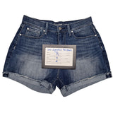 Levi Strauss Signature Shorts Denim High Rise Womens 10 30W Cuff Leg