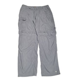 Columbia Omni Shield Zip Short Pants 2 in 1 Mens Size 32 Gray Convertible Hiking