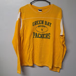 RDK Green Bay Packers Waffle Long Sleeve Shirt Boys Youth XL Yellow Green Football