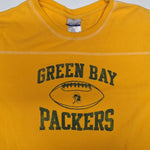 RDK Green Bay Packers Waffle Long Sleeve Shirt Boys Youth XL Yellow Green Football