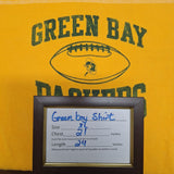 RDK Green Bay Packers Waffle Long Sleeve Shirt Boys Youth XL Yellow Green Football