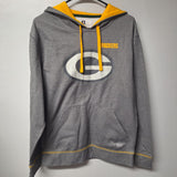 NFL Green Bay Packers Hoodie Sweatshirt Yellow Gray Football Wisconsin