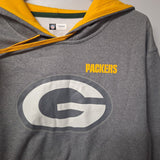 NFL Green Bay Packers Hoodie Sweatshirt Yellow Gray Football Wisconsin