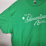 St Patricks Day Shenanigans Tee Shirt Green Irish Clover Comedy Club Unisex XL