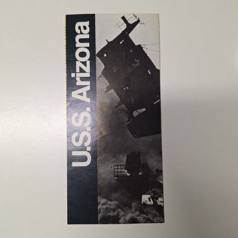 USS Arizona Brochure Memorial 80s 90 Vintage Collectible Hawaii Ship War Pacific