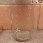 Golden Harvest Glass Canister Red Lid Vintage Tall