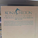 Hawaii Postcard Kona Hilton Beach Tennis Resort Kailua Ocean Island Blank 4 x 6