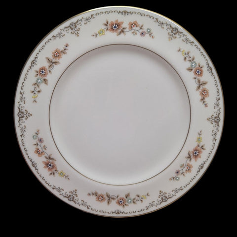 Gorham Long Meadow China Plate Small Bread Butter 6.5 Inch Gold Flowers USA