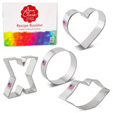 Anne Clark Valentine Cookie Cutter Set Recipe Frosting Booklet Lips X O Heart