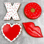 Anne Clark Valentine Cookie Cutter Set Recipe Frosting Booklet Lips X O Heart