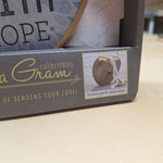 Art A Gram Love Faith Hope Heart Hanging Tabletop Display Gift 4.5 Inch Home